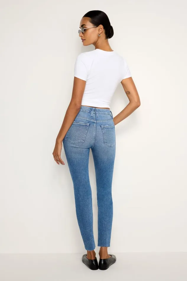 Women GOOD AMERICAN Jeans GOOD CLASSIC SLIM STRAIGHTJEANS Indigo702