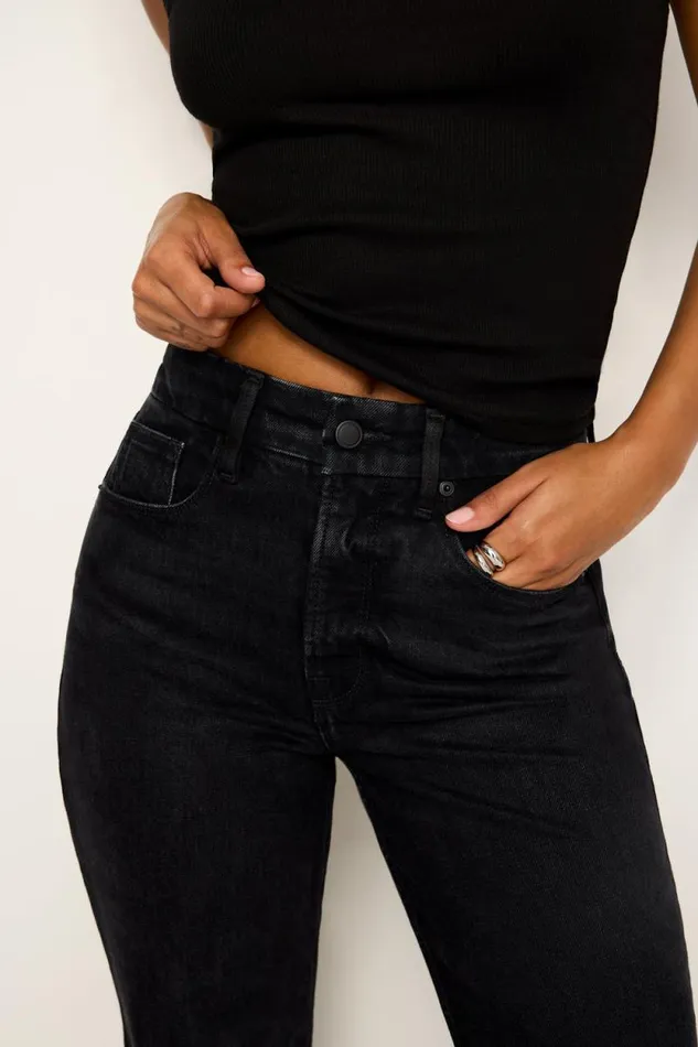 Women GOOD AMERICAN Jeans GOOD ICON STRAIGHTJEANS Black347