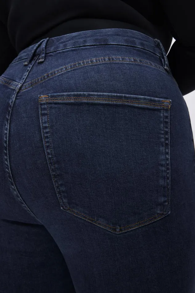 Women GOOD AMERICAN Jeans GOOD LEGS SKINNYJEANS Blue609