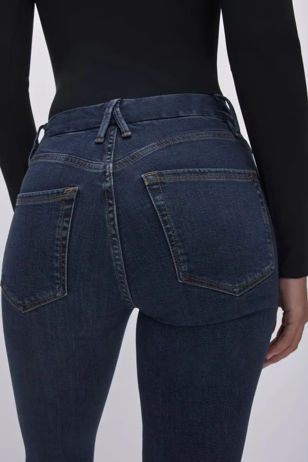 Women GOOD AMERICAN Jeans GOOD LEGS SKINNYJEANS Blue609