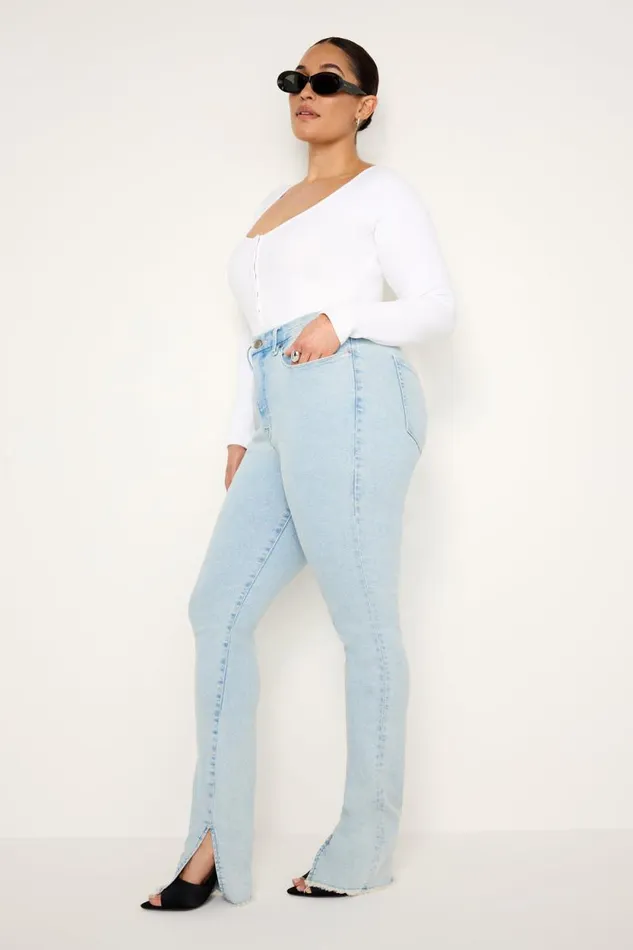 Women GOOD AMERICAN Jeans GOOD LEGS SKINNYJEANS Indigo686