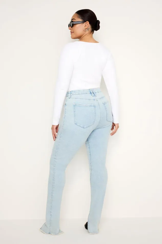Women GOOD AMERICAN Jeans GOOD LEGS SKINNYJEANS Indigo686