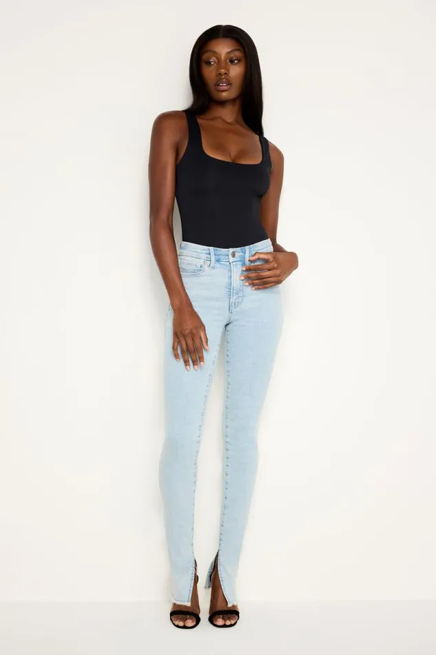 Women GOOD AMERICAN Jeans GOOD LEGS SKINNYJEANS Indigo686