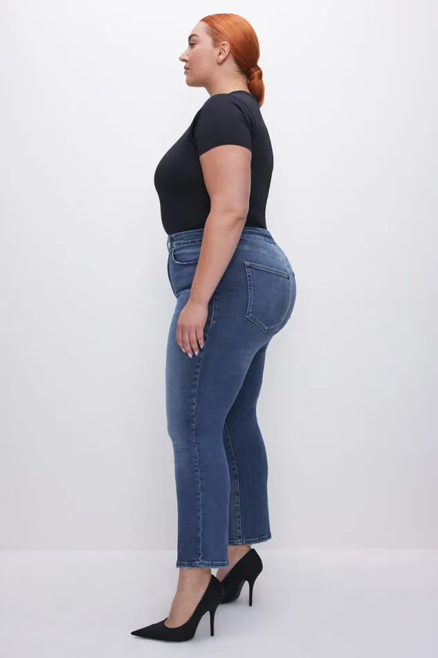 Women GOOD AMERICAN Jeans GOOD STRAIGHT LIGHT COMPRESSIONJEANS Indigo271