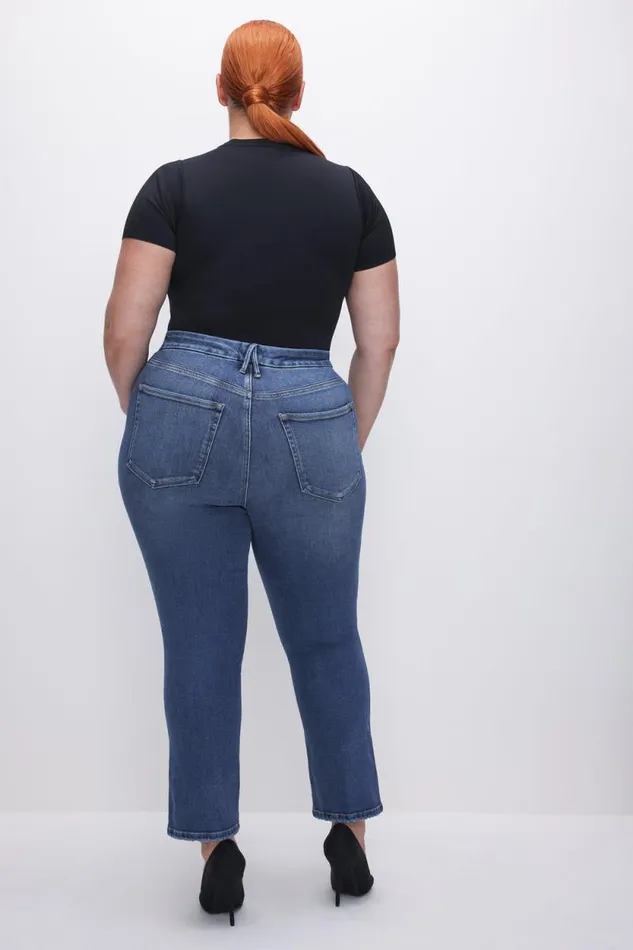 Women GOOD AMERICAN Jeans GOOD STRAIGHT LIGHT COMPRESSIONJEANS Indigo271