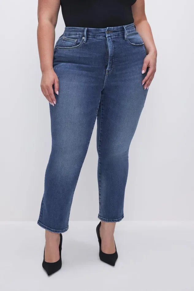 Women GOOD AMERICAN Jeans GOOD STRAIGHT LIGHT COMPRESSIONJEANS Indigo271