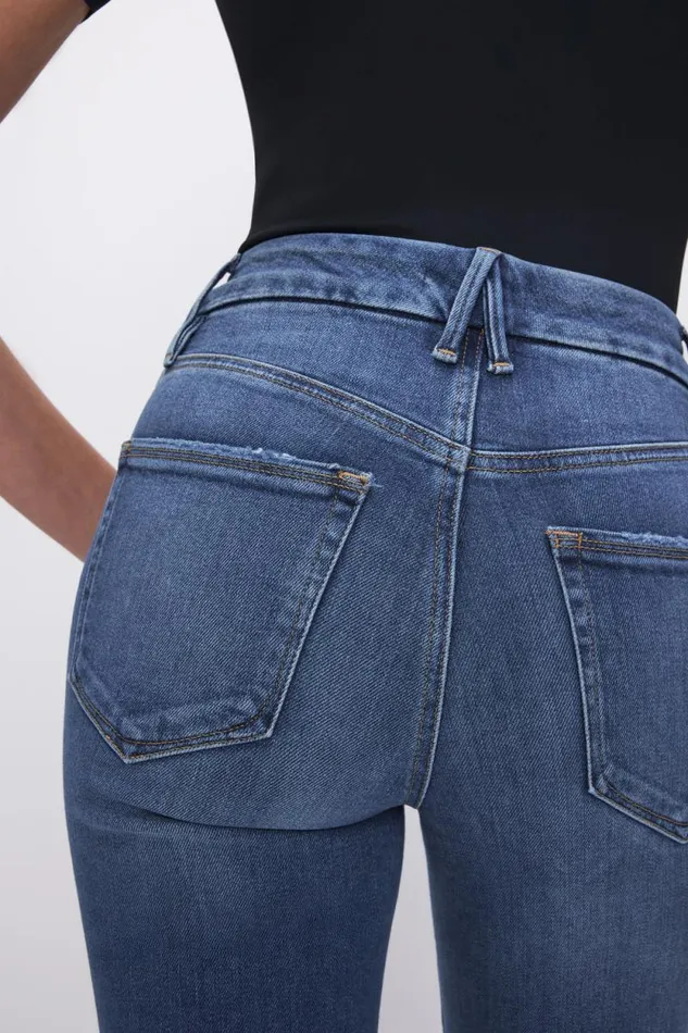 Women GOOD AMERICAN Jeans GOOD STRAIGHT LIGHT COMPRESSIONJEANS Indigo271
