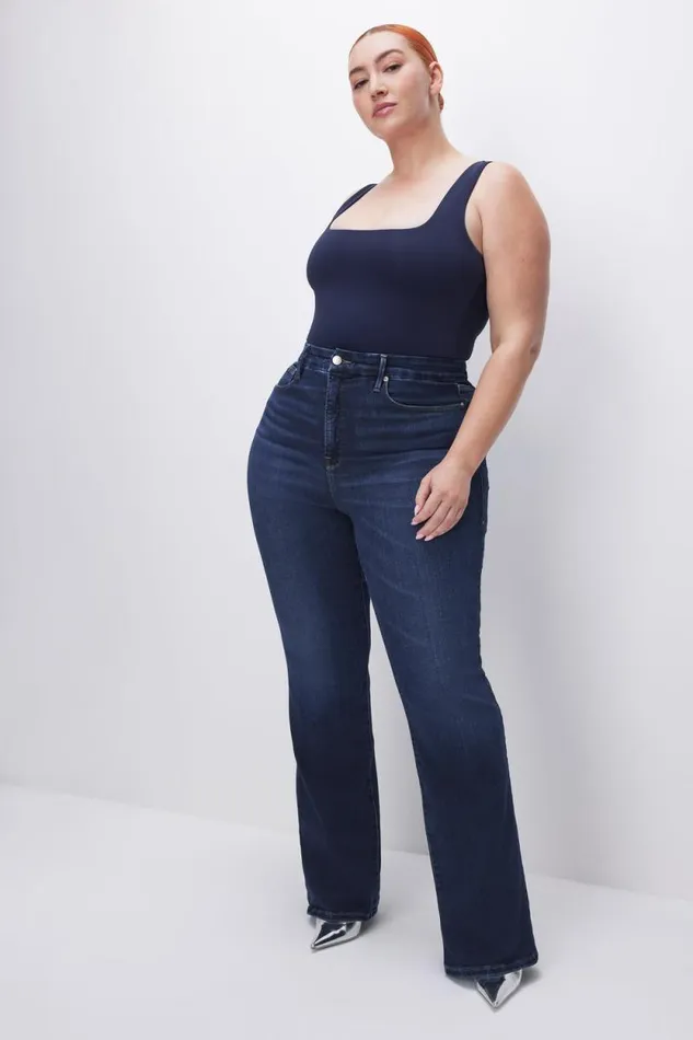 Women GOOD AMERICAN Jeans SOFTTECH GOOD CLASSIC BOOTCUTJEANS Indigo572