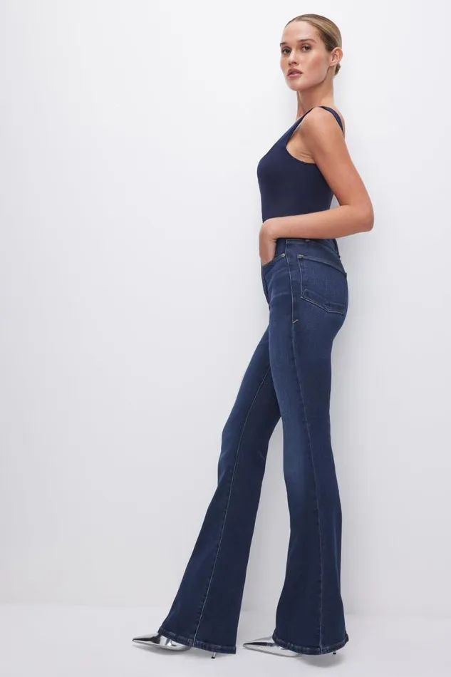 Women GOOD AMERICAN Jeans SOFTTECH GOOD CLASSIC BOOTCUTJEANS Indigo572