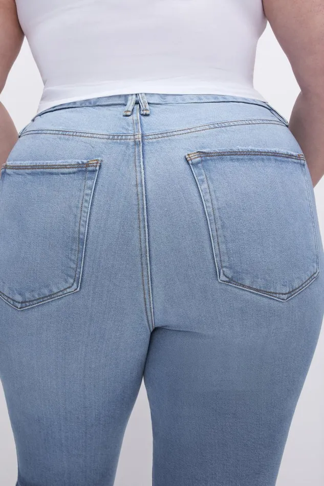 Women GOOD AMERICAN Jeans SOFTTECH GOOD LEGS CROPPED MINI BOOTJEANS Indigo510