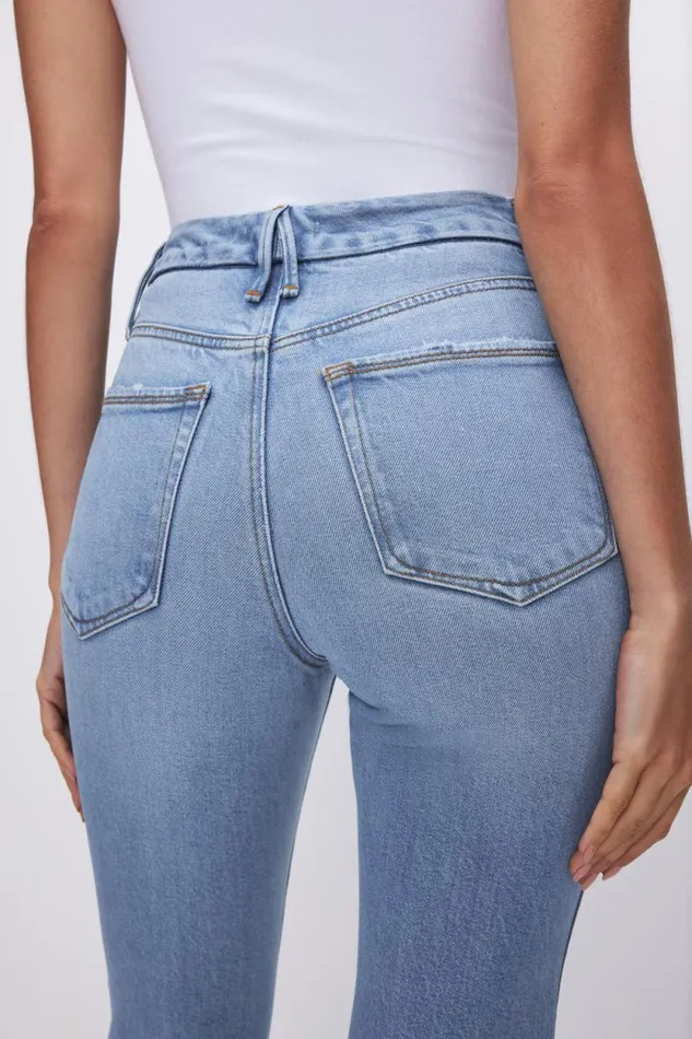 Women GOOD AMERICAN Jeans SOFTTECH GOOD LEGS CROPPED MINI BOOTJEANS Indigo510