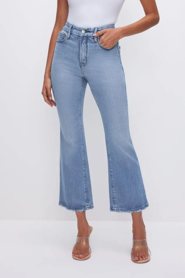 Women GOOD AMERICAN Jeans SOFTTECH GOOD LEGS CROPPED MINI BOOTJEANS Indigo510