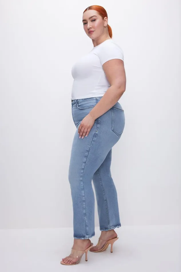 Women GOOD AMERICAN Jeans SOFTTECH GOOD LEGS CROPPED MINI BOOTJEANS Indigo510