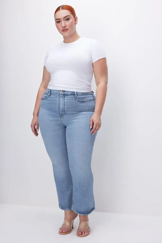 Women GOOD AMERICAN Jeans SOFTTECH GOOD LEGS CROPPED MINI BOOTJEANS Indigo510