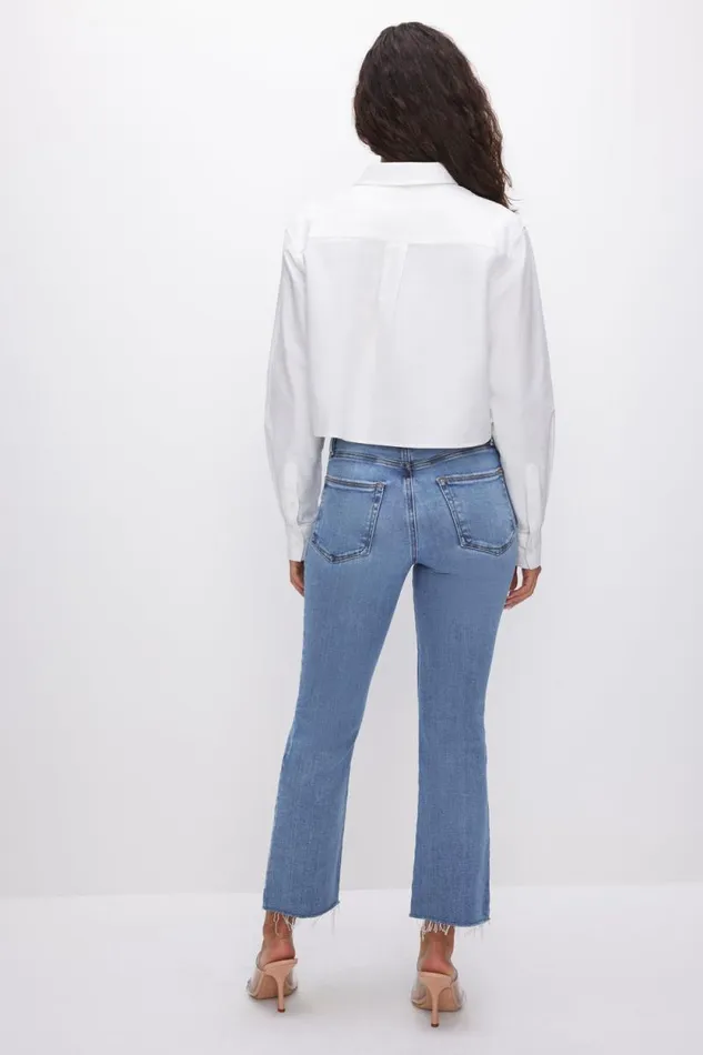 Women GOOD AMERICAN Jeans SOFTTECH GOOD LEGS CROPPED MINI BOOTJEANS Indigo521