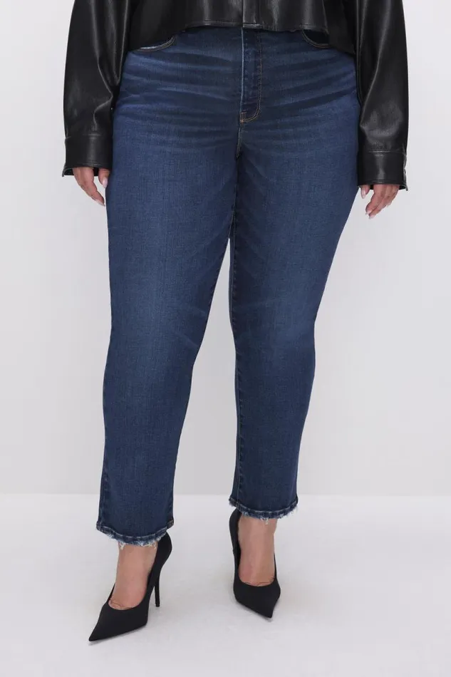 Women GOOD AMERICAN Jeans SOFTTECH GOOD LEGS STRAIGHTJEANS Indigo511