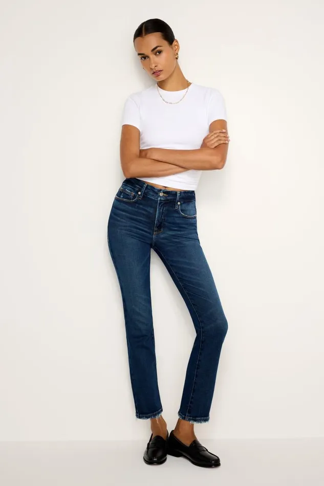 Women GOOD AMERICAN Jeans SOFTTECH GOOD LEGS STRAIGHTJEANS Indigo511