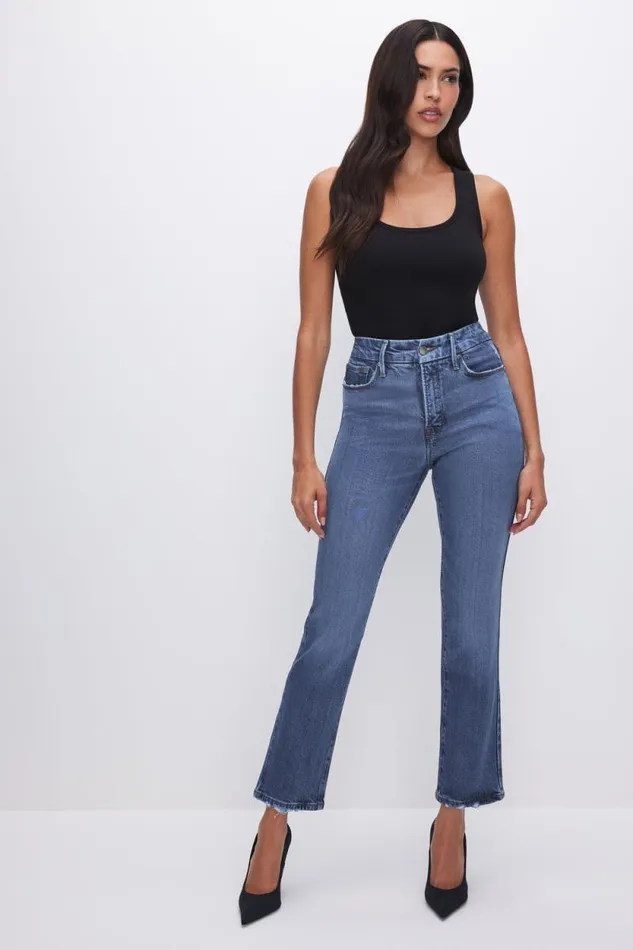 Women GOOD AMERICAN Jeans SOFTTECH GOOD LEGS STRAIGHTJEANS Indigo513