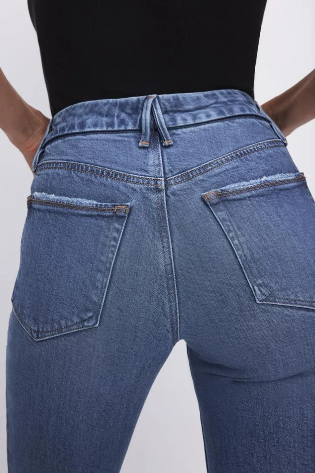 Women GOOD AMERICAN Jeans SOFTTECH GOOD LEGS STRAIGHTJEANS Indigo513