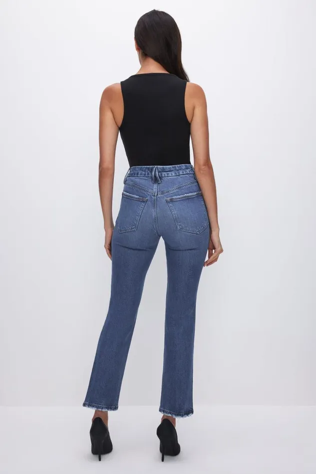 Women GOOD AMERICAN Jeans SOFTTECH GOOD LEGS STRAIGHTJEANS Indigo513