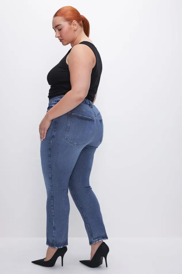 Women GOOD AMERICAN Jeans SOFTTECH GOOD LEGS STRAIGHTJEANS Indigo513