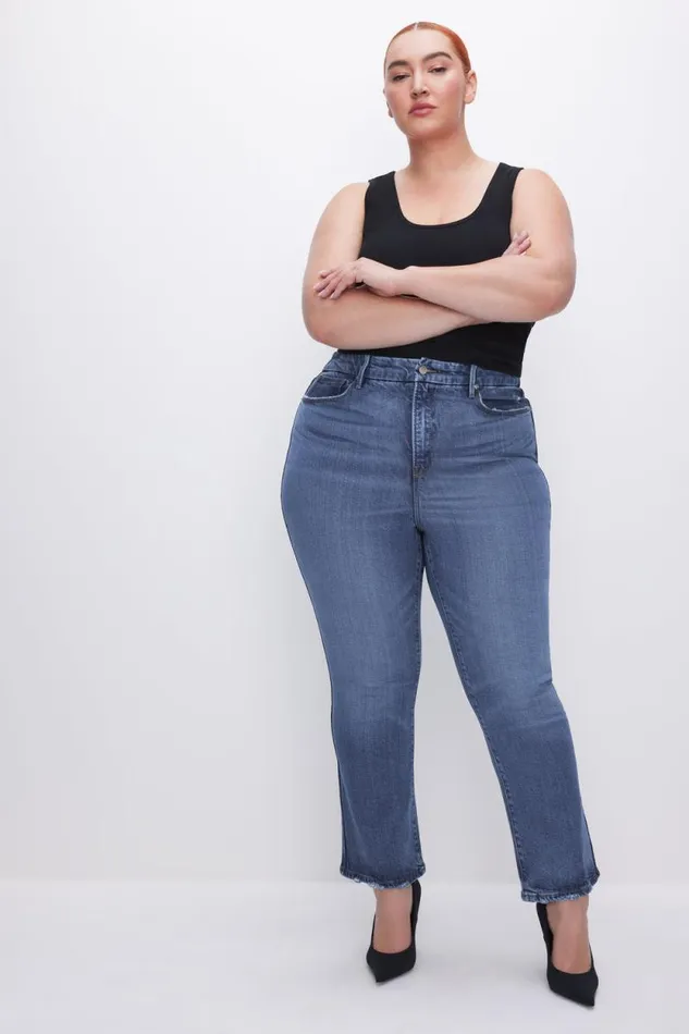 Women GOOD AMERICAN Jeans SOFTTECH GOOD LEGS STRAIGHTJEANS Indigo513
