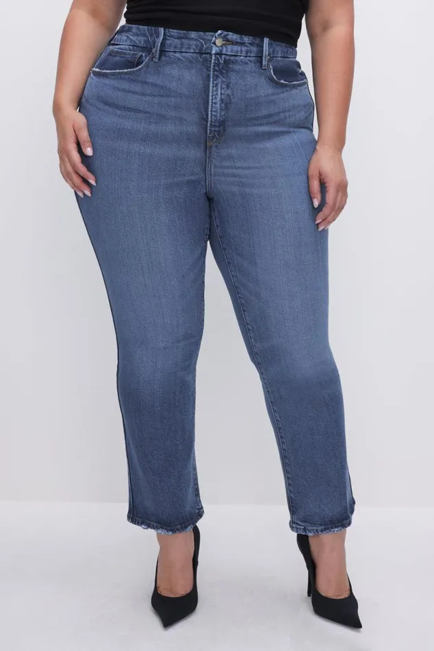 Women GOOD AMERICAN Jeans SOFTTECH GOOD LEGS STRAIGHTJEANS Indigo513