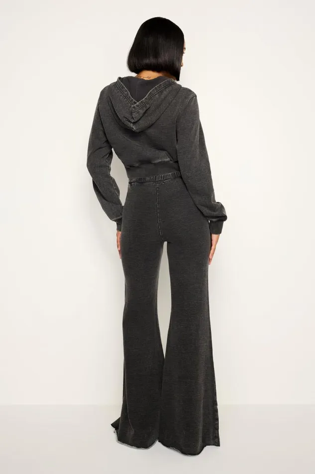 Women GOOD AMERICAN Pants JEANIUS PULLON FLAREPANTS Black322