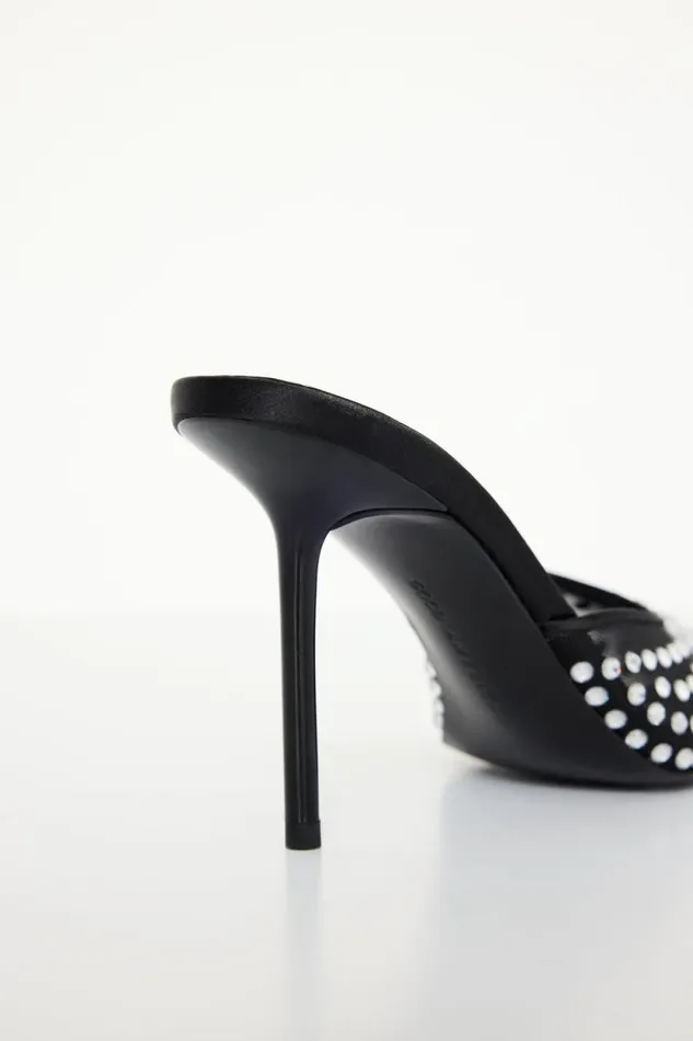 Women GOOD AMERICAN Shoes DIAMOND MESHMULE Black001