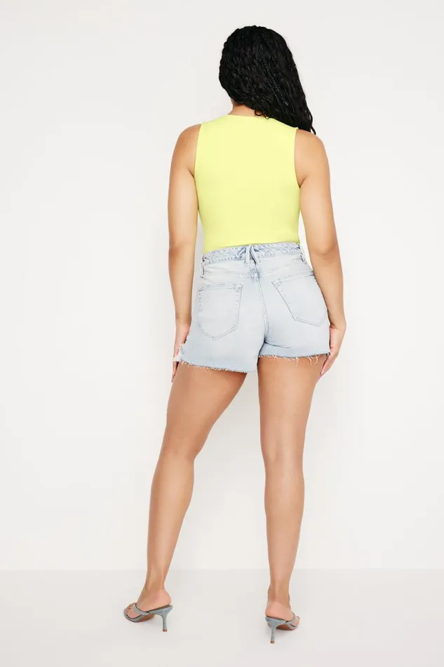 Women GOOD AMERICAN Shorts and Skirts BOMBSHELLSHORTS Indigo675