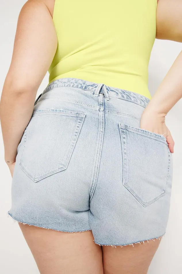 Women GOOD AMERICAN Shorts and Skirts BOMBSHELLSHORTS Indigo675