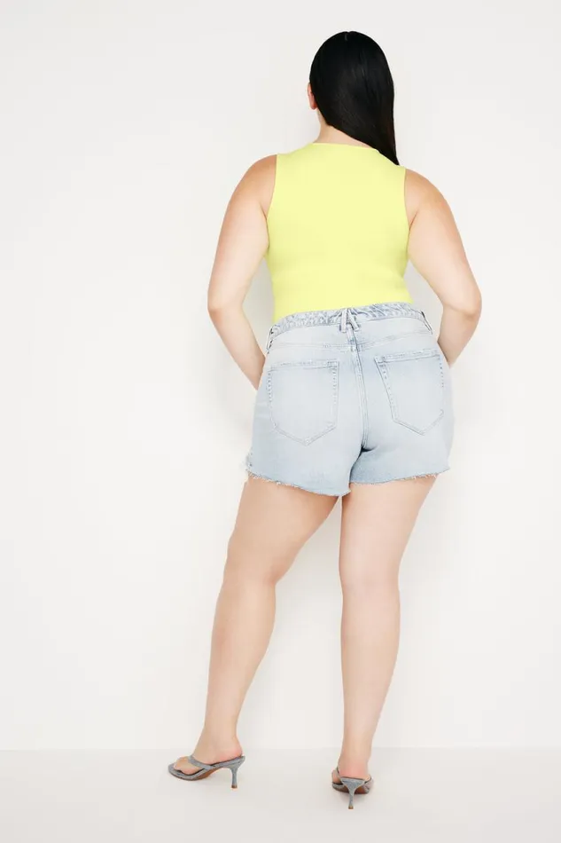 Women GOOD AMERICAN Shorts and Skirts BOMBSHELLSHORTS Indigo675