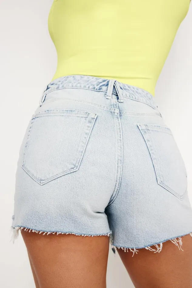 Women GOOD AMERICAN Shorts and Skirts BOMBSHELLSHORTS Indigo675