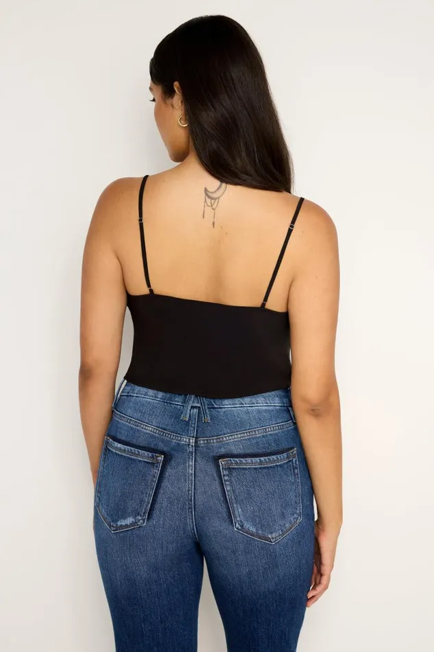 Women GOOD AMERICAN Tops CHIFFON COWLCAMISOLE Black001