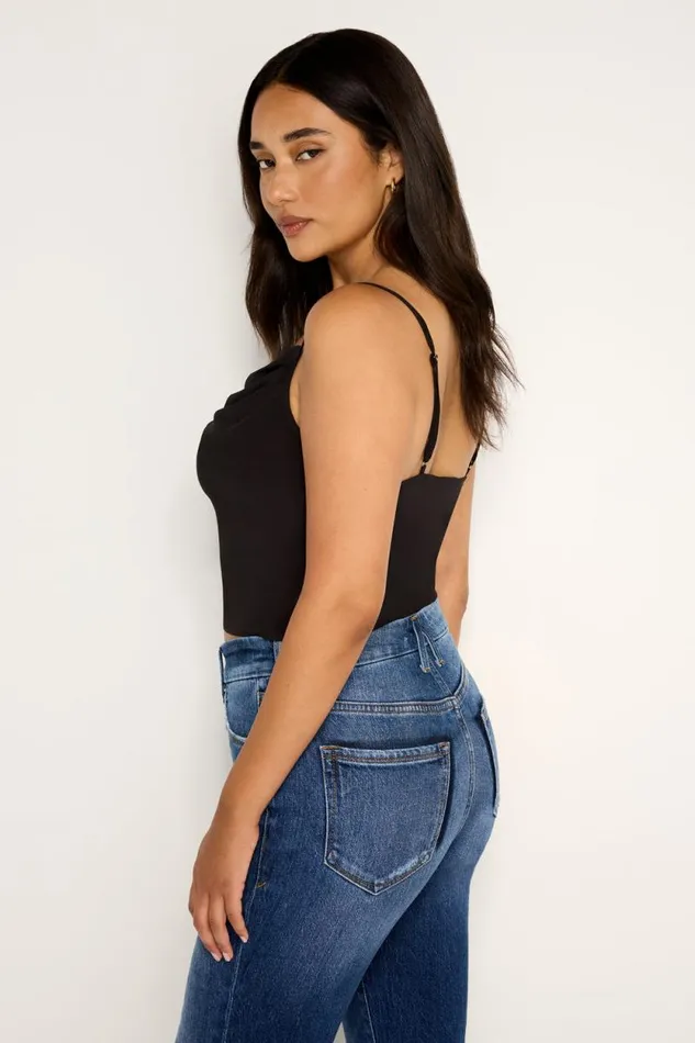 Women GOOD AMERICAN Tops CHIFFON COWLCAMISOLE Black001