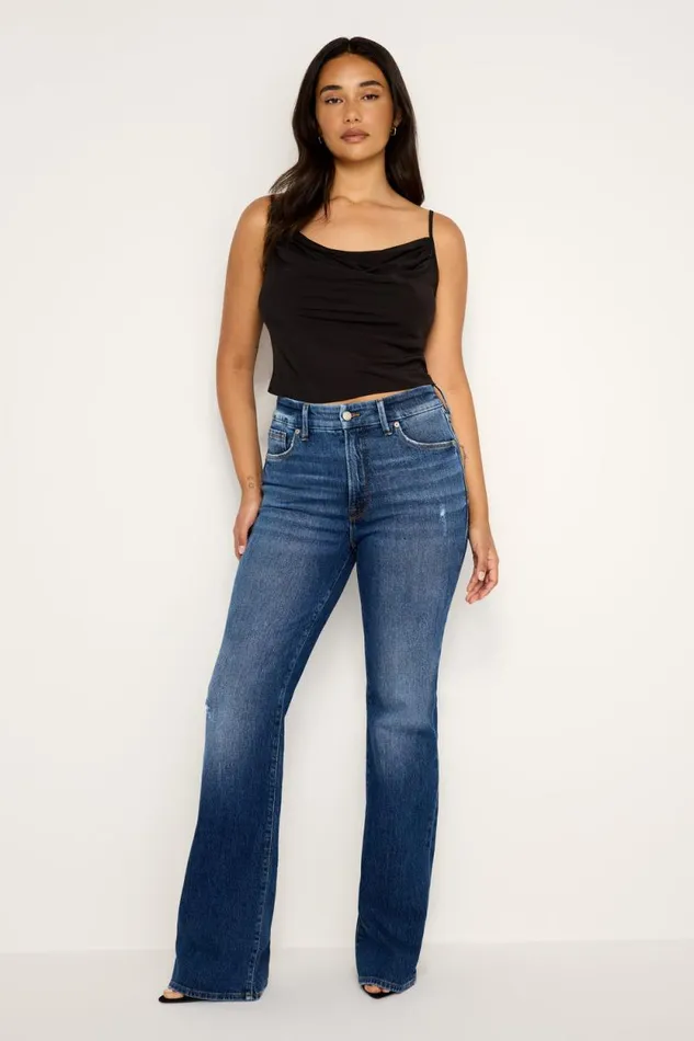 Women GOOD AMERICAN Tops CHIFFON COWLCAMISOLE Black001