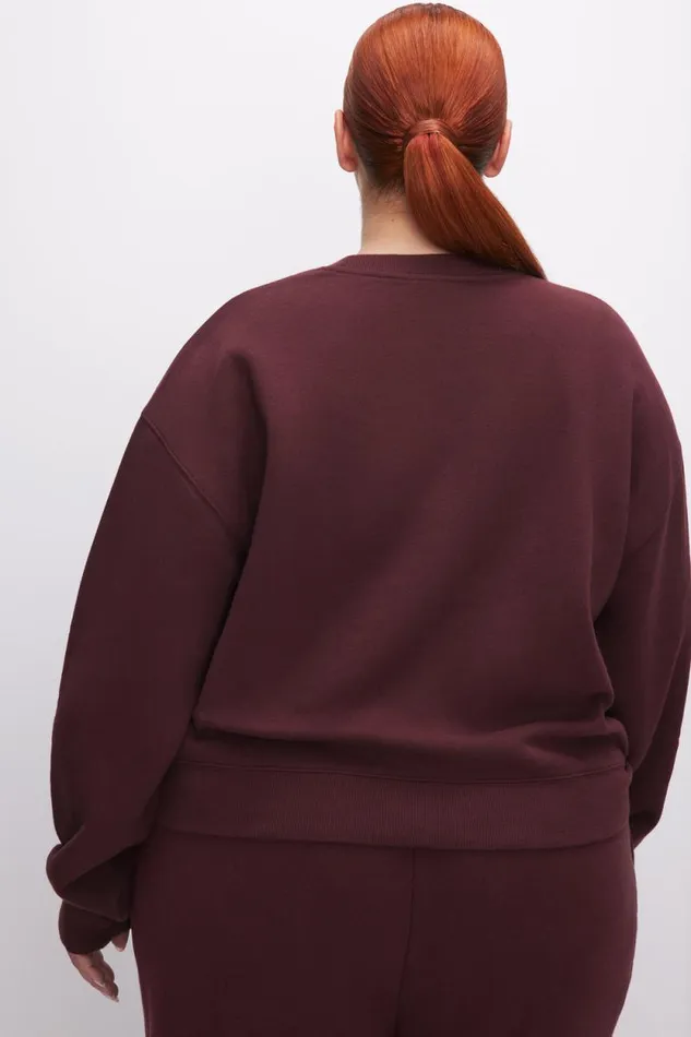 Women GOOD AMERICAN Tops NEW YORK BRUSHED FLEECE GRAPHICSWEATSHIRT Malbec003