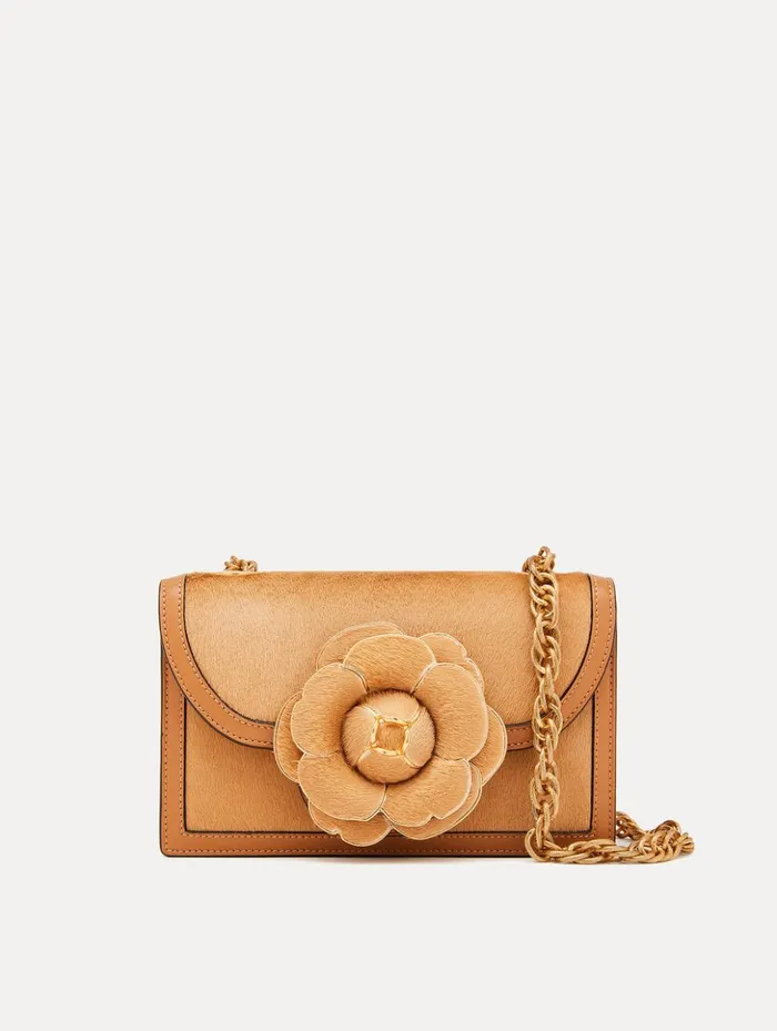 Women Handbags Oscar De La Renta Haircalf TRO Bag Nude