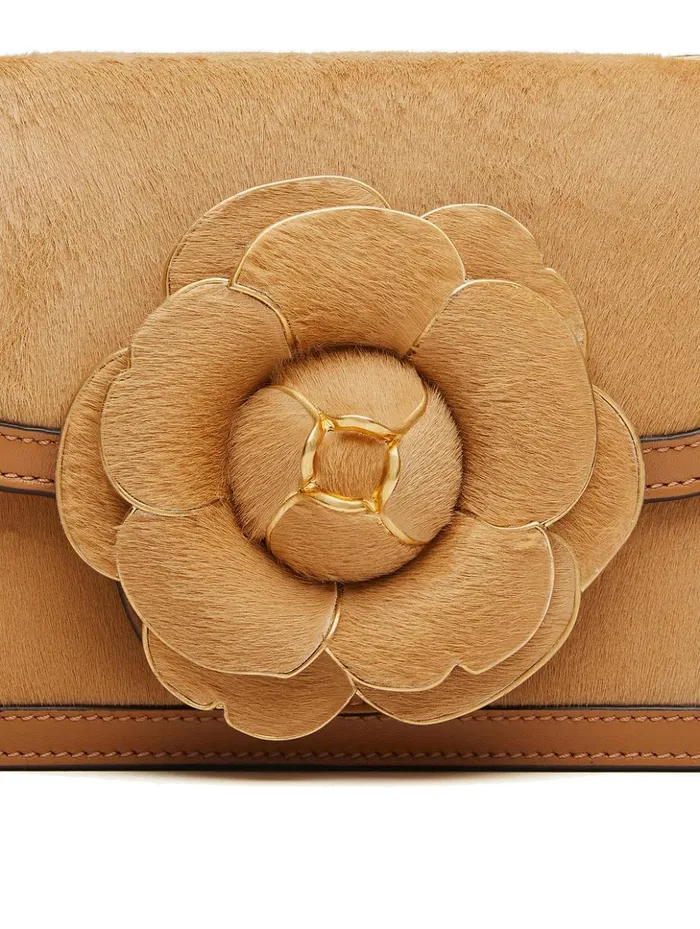 Women Handbags Oscar De La Renta Haircalf TRO Bag Nude