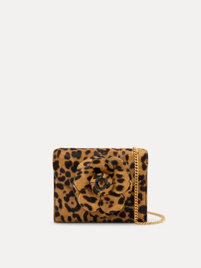 Women Handbags Oscar De La Renta Jaguar Printed Haircalf Mini TRO Bag Animal