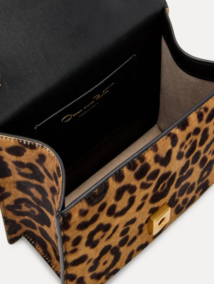Women Handbags Oscar De La Renta Jaguar Printed Haircalf Mini TRO Bag Animal Women Handbags Oscar De La Renta Jaguar Printed Haircalf Mini TRO Bag Animal