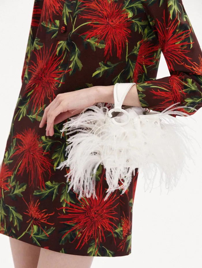 Women Handbags Oscar De La Renta Nano Ostrich Feather O Handle Bag Ivory Women Handbags Oscar De La Renta Nano Ostrich Feather O Handle Bag Ivory