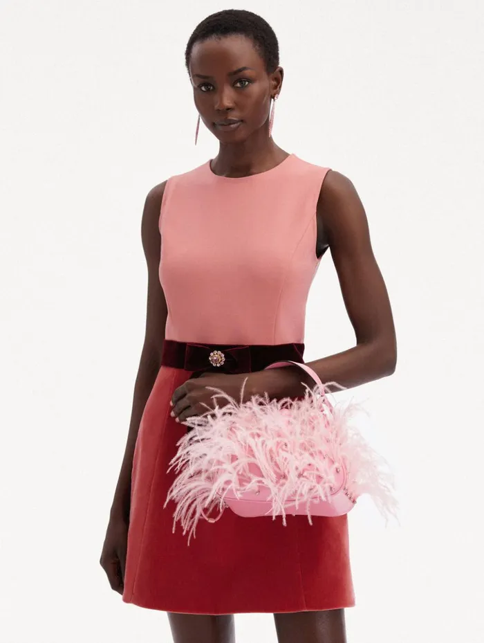 Women Handbags Oscar De La Renta Ostrich Feather O Handle Bag Pink Women Handbags Oscar De La Renta Ostrich Feather O Handle Bag Pink