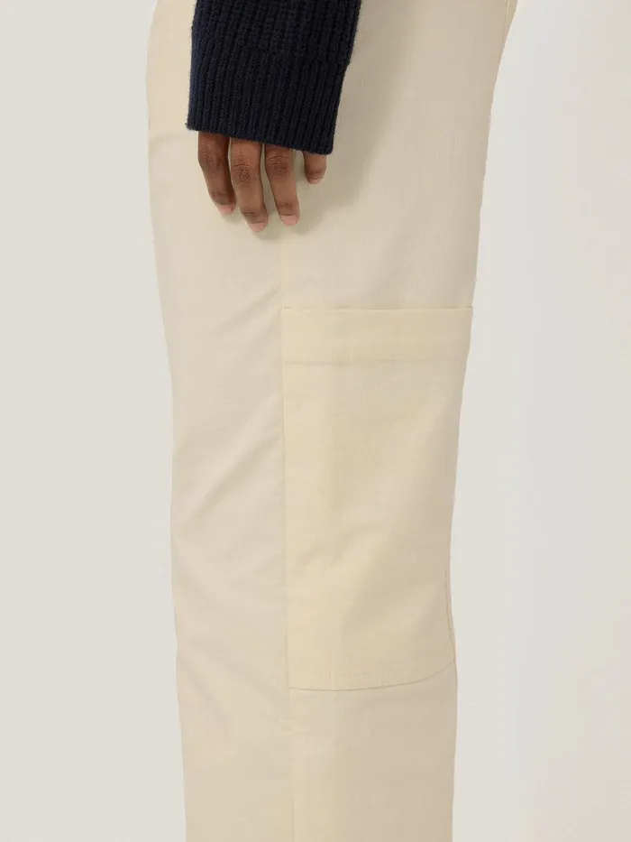 Women Hatton Cropped Trouser Cream Jigsaw Trousers