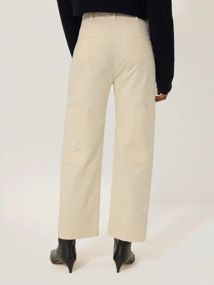 Women Hatton Cropped Trouser Cream Jigsaw Trousers