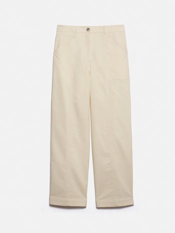 Women Hatton Cropped Trouser Cream Jigsaw Trousers