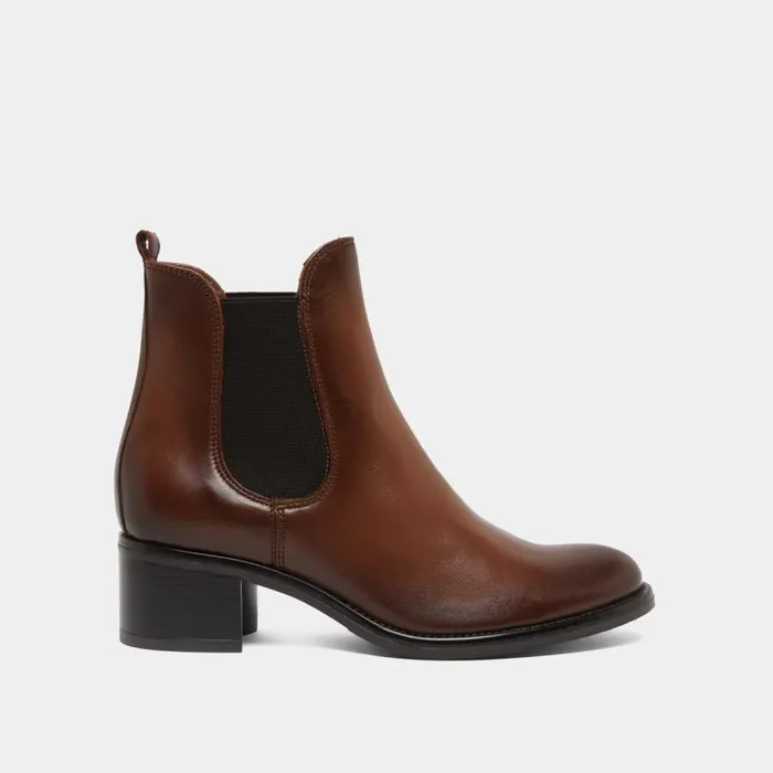 Women Heeled Lowboots Cognac JONAK Ankle Boots Lowboots