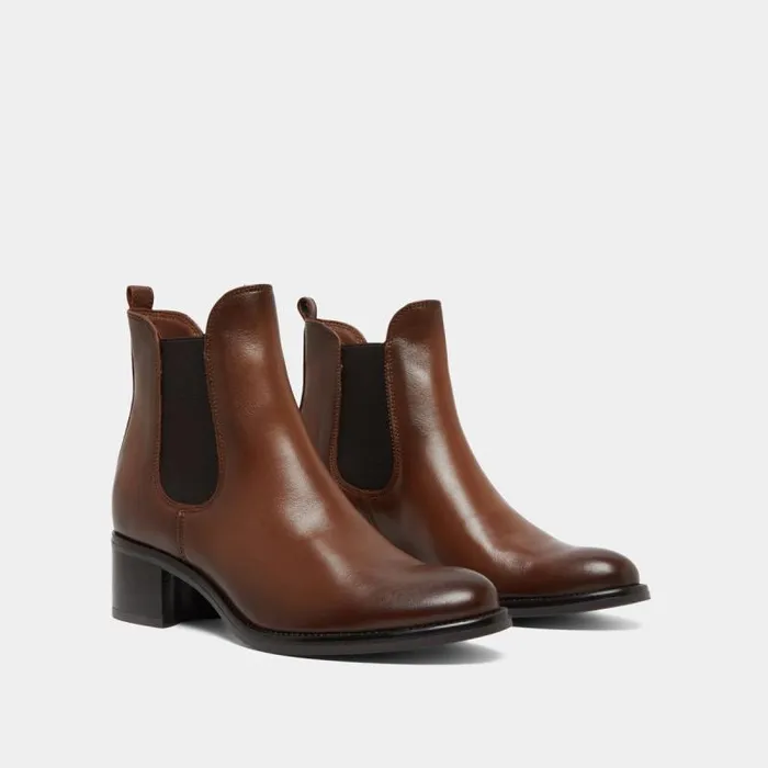 Women Heeled Lowboots Cognac JONAK Ankle Boots Lowboots