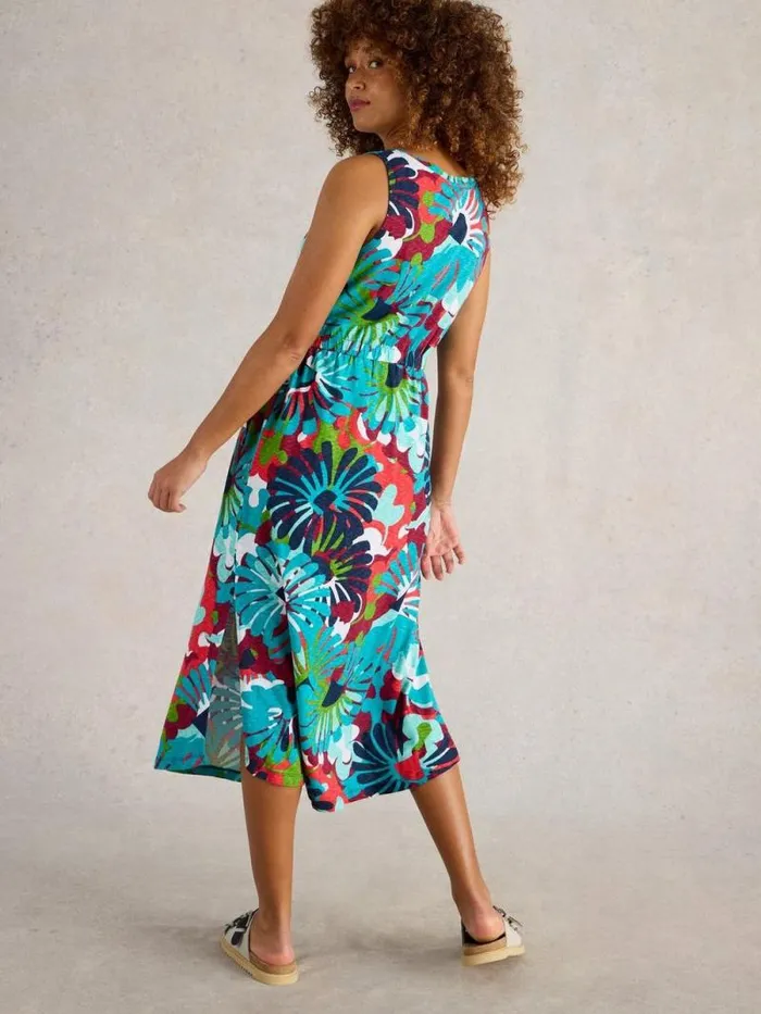Women Heidi Jersey Midi Dress Navy Print White Stuff Dresses Women Heidi Jersey Midi Dress Navy Print White Stuff Dresses