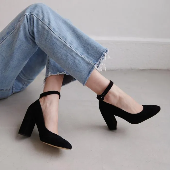 Women Highheeled Slippers Black JONAK Babies Saloms